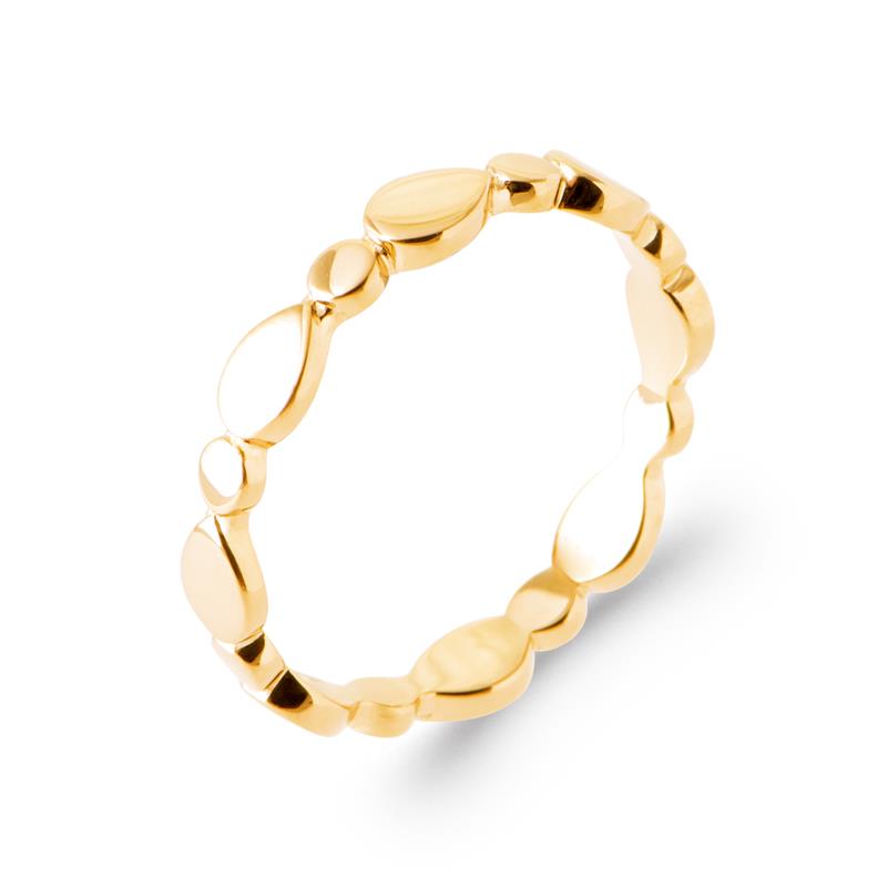 Coque de Nacre Bague plaqué or 20020200
