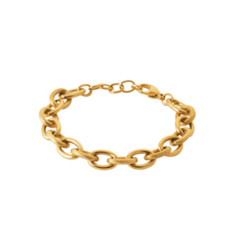 Coque de Nacre Bracelet acier doré 312204