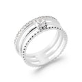 Coque de Nacre Bague solitaire argent 1954910