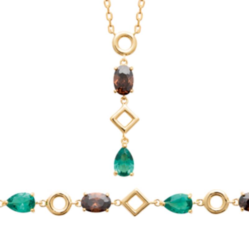 Coque de Nacre Collier plaqué or 973954