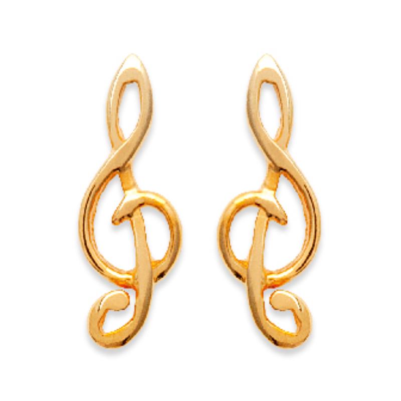 Coque de Nacre Puces d'oreilles plaqué or 20912597