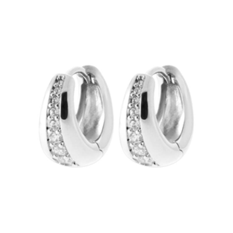 Coque de Nacre Créoles argent 1673010
