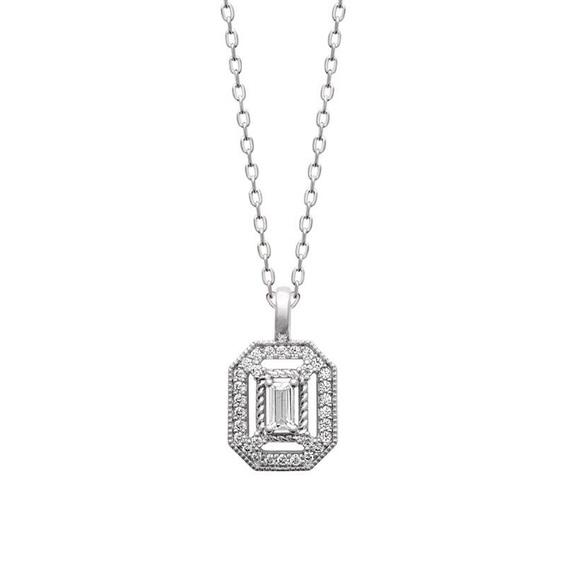 Coque de Nacre Collier argent 874479