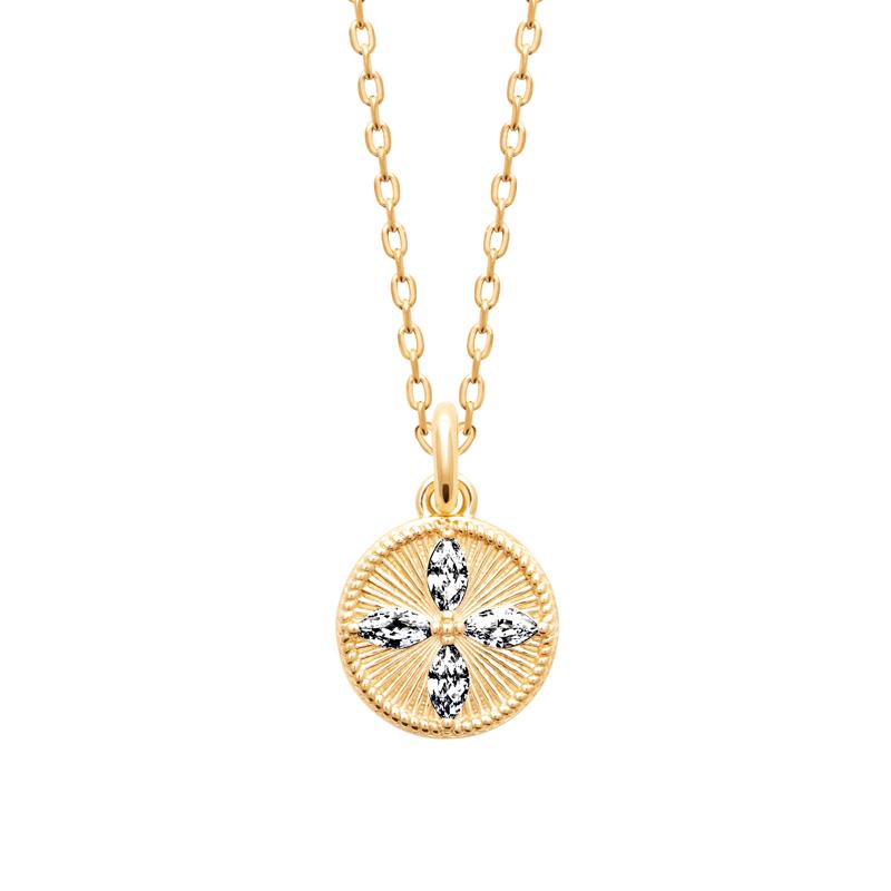 Coque de Nacre Collier plaqué or 974382