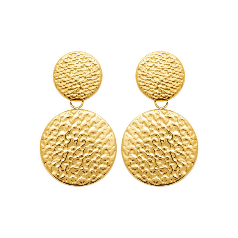 Izee Boucles d'oreilles pendantes acier doré 3127009