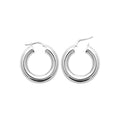 Coque de Nacre Créoles argent 7465025