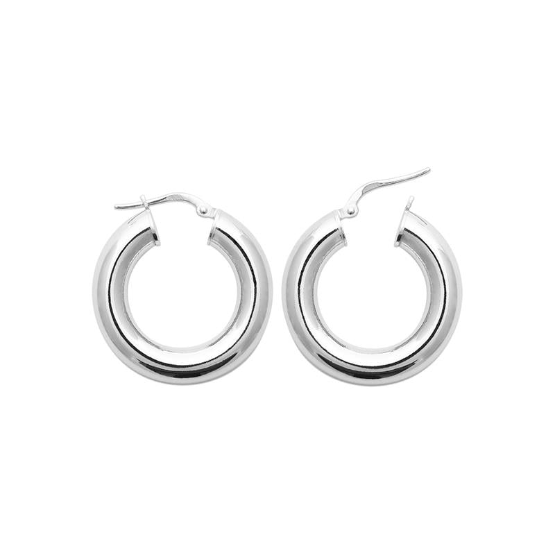 Coque de Nacre Créoles argent 7465025