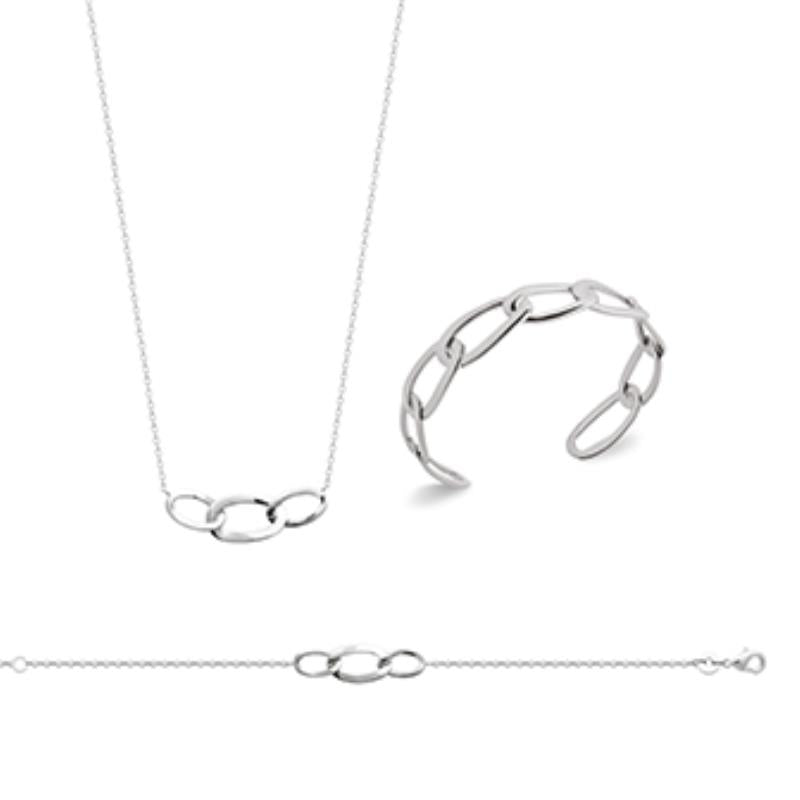 Coque de Nacre Collier argent 721803