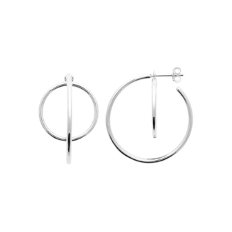 Coque de Nacre Créoles argent 7670800
