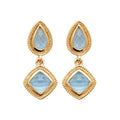 Coque de Nacre Boucles d'oreilles pendantes plaqué or 23010160