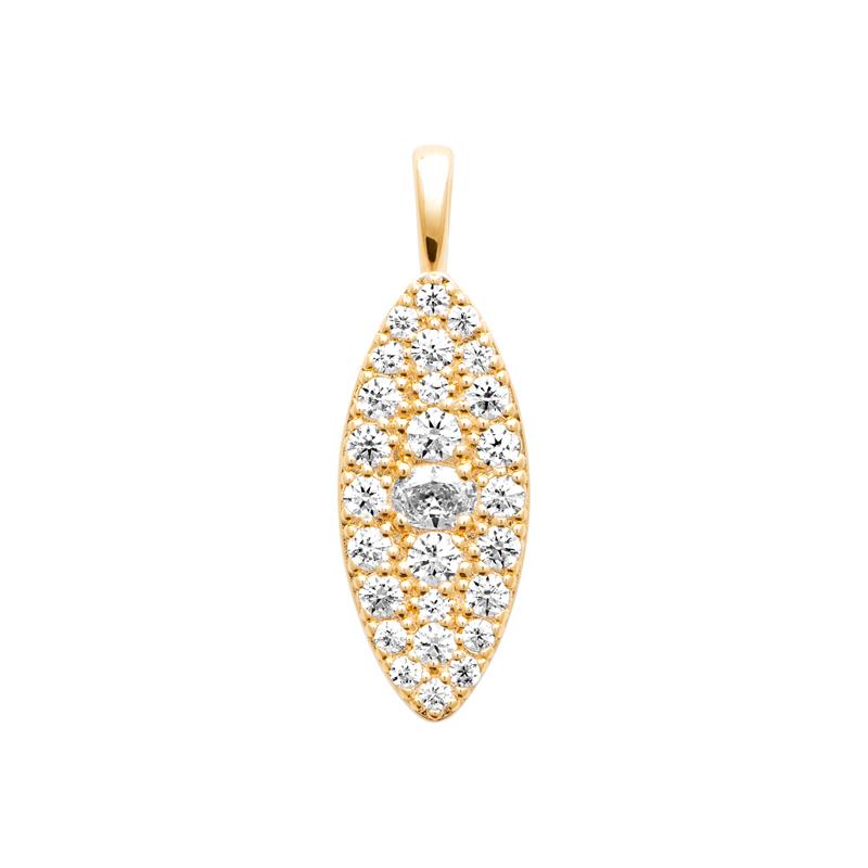 Coque de Nacre Pendentif plaqué or 2789910