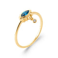 Coque de Nacre Bague plaqué or 2967040
