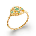 Coque de Nacre Bague plaqué or 2276050