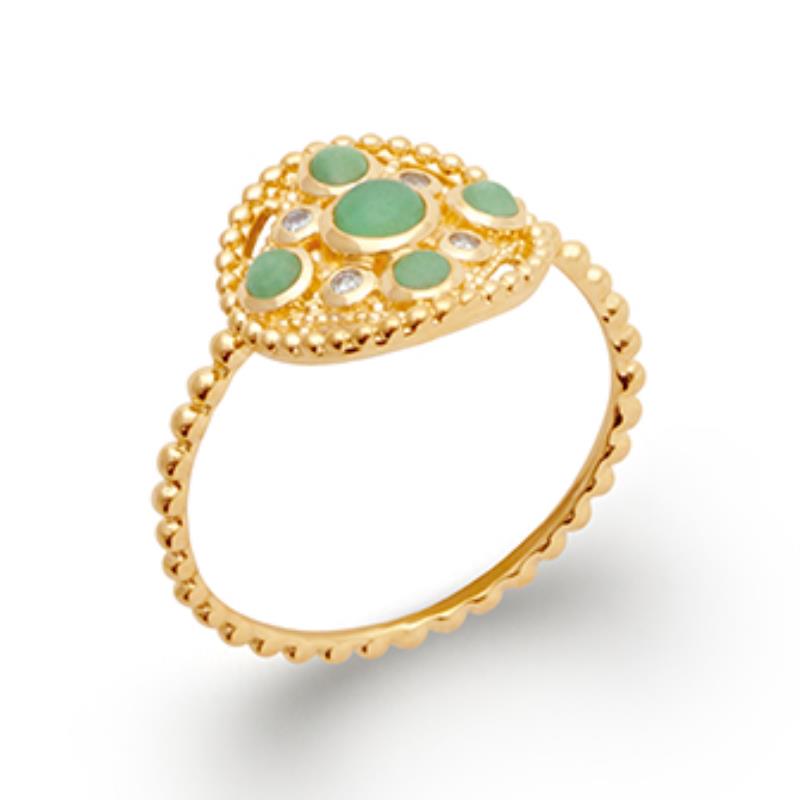 Coque de Nacre Bague plaqué or 2276050