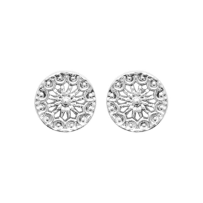 Coque de Nacre Puces d'oreilles argent 73054700