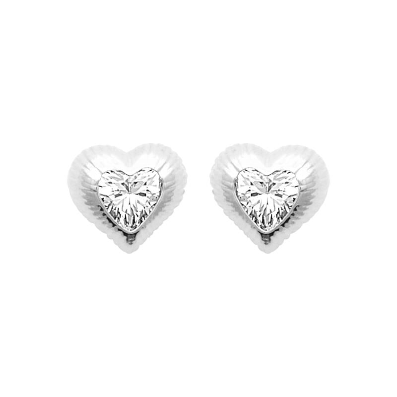 Coque de Nacre Puces d'oreilles argent 13082110