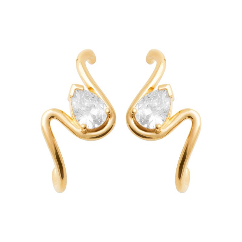 Coque de Nacre Boucles d'oreilles plaqué or 23064610