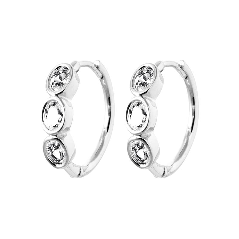 Coque de Nacre Créoles argent 1683410