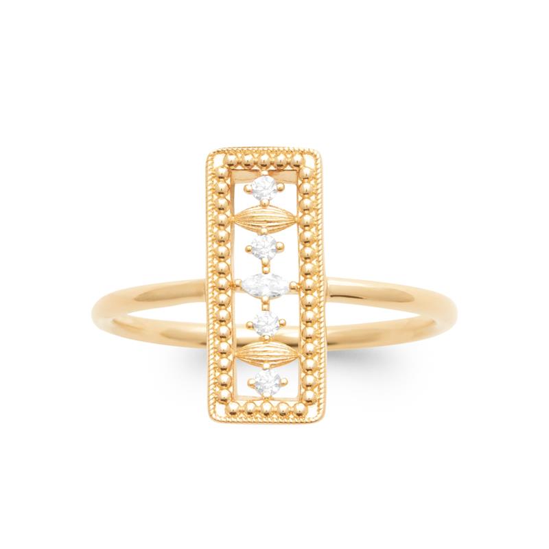 Coque de Nacre Bague plaqué or 20007410