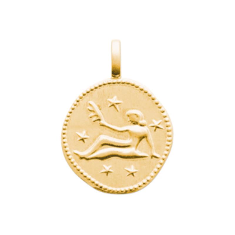 Coque de Nacre Pendentif zodiaque plaqué or 27696008
