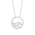 Coque de Nacre Collier argent 874308