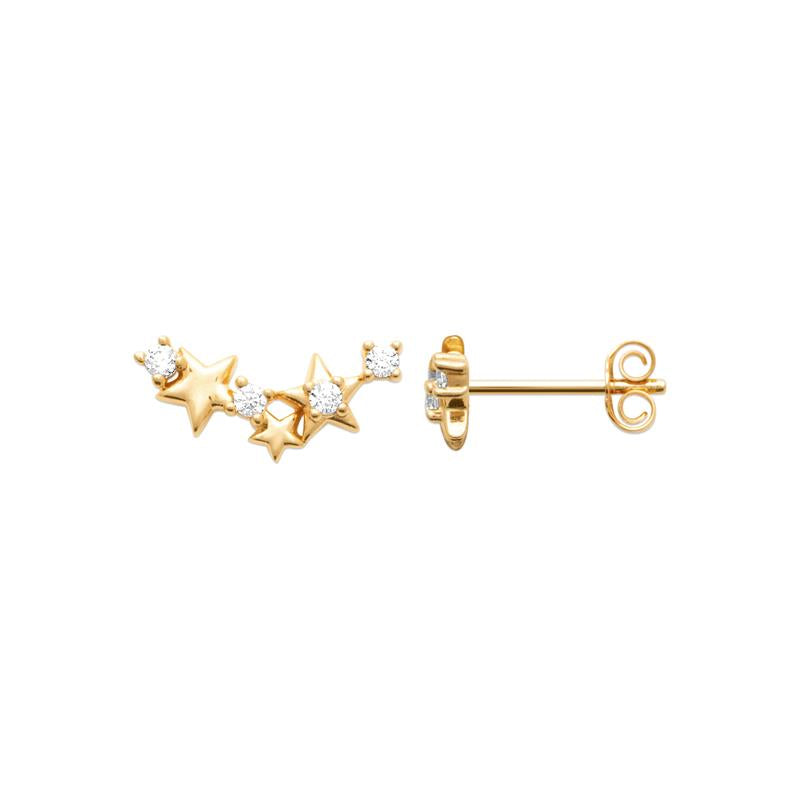 Coque de Nacre Boucles d'oreilles plaqué or 23083410
