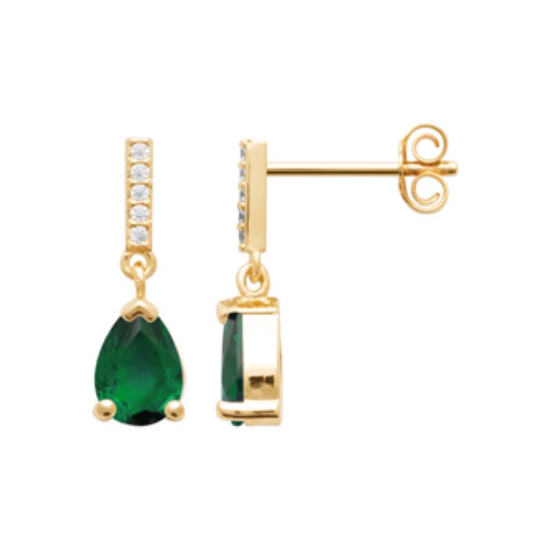 Coque de Nacre Boucles d'oreilles pendantes plaqué or 23046150
