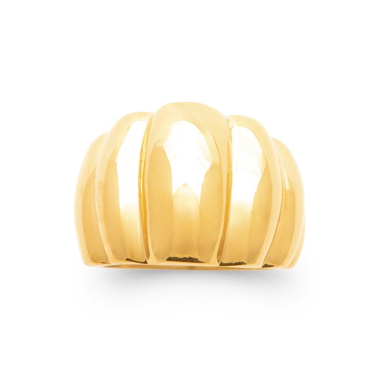 Izee Bague acier doré 3417809