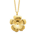 Coque de Nacre Collier acier doré 312196