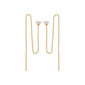 Coque de Nacre Boucles d'oreilles pendantes plaqué or 23020210
