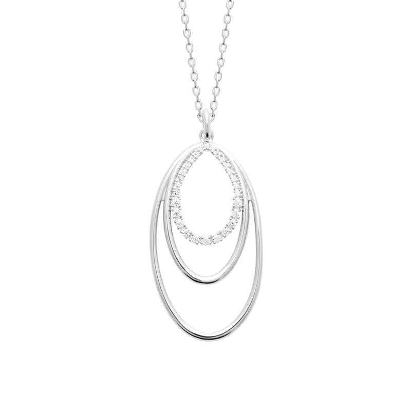 Coque de Nacre Collier argent 874302