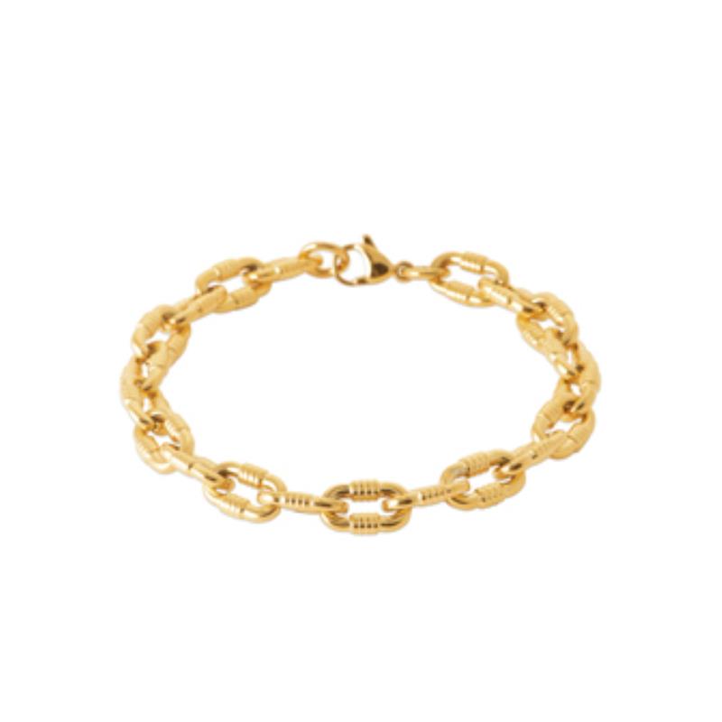 Coque de Nacre Bracelet acier doré 312211