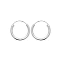 Coque de Nacre Créoles argent 102214