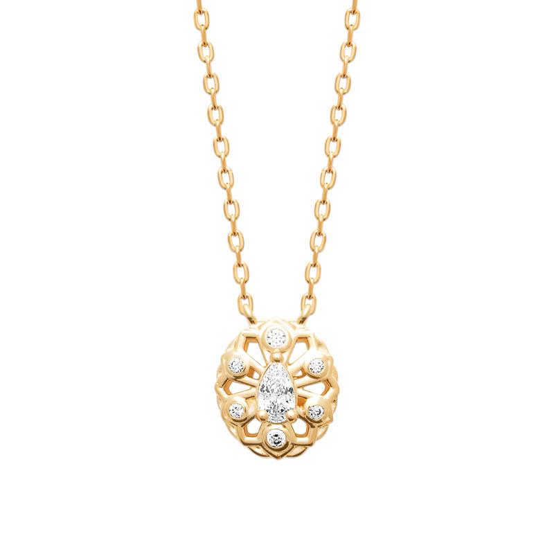 Coque de Nacre Collier plaqué or 974266