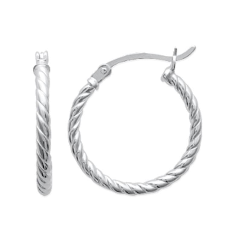 Coque de Nacre Créoles argent 1611320