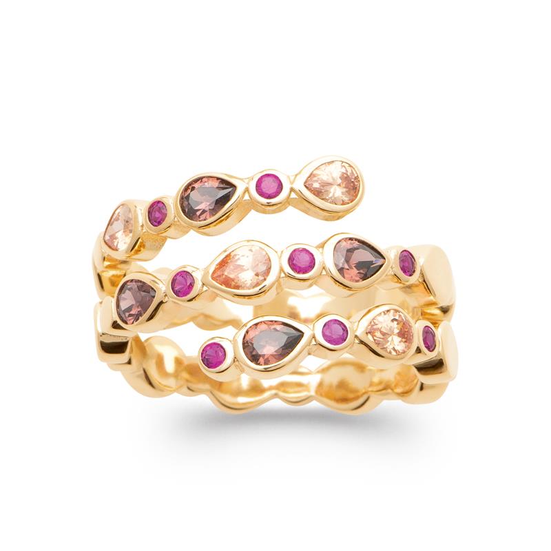 Coque de Nacre Bague plaqué or 20015405