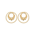Coque de Nacre Puces d'oreilles plaqué or 23016300