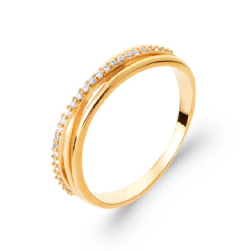 Coque de Nacre Bague plaqué or 20001010