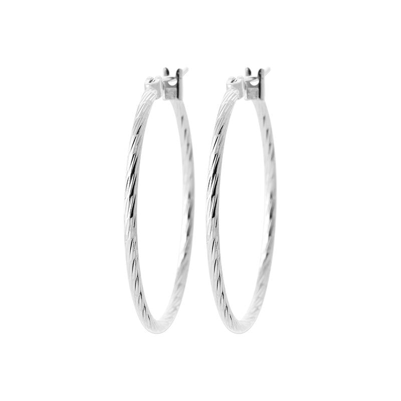 Coque de Nacre Créoles argent 7614930