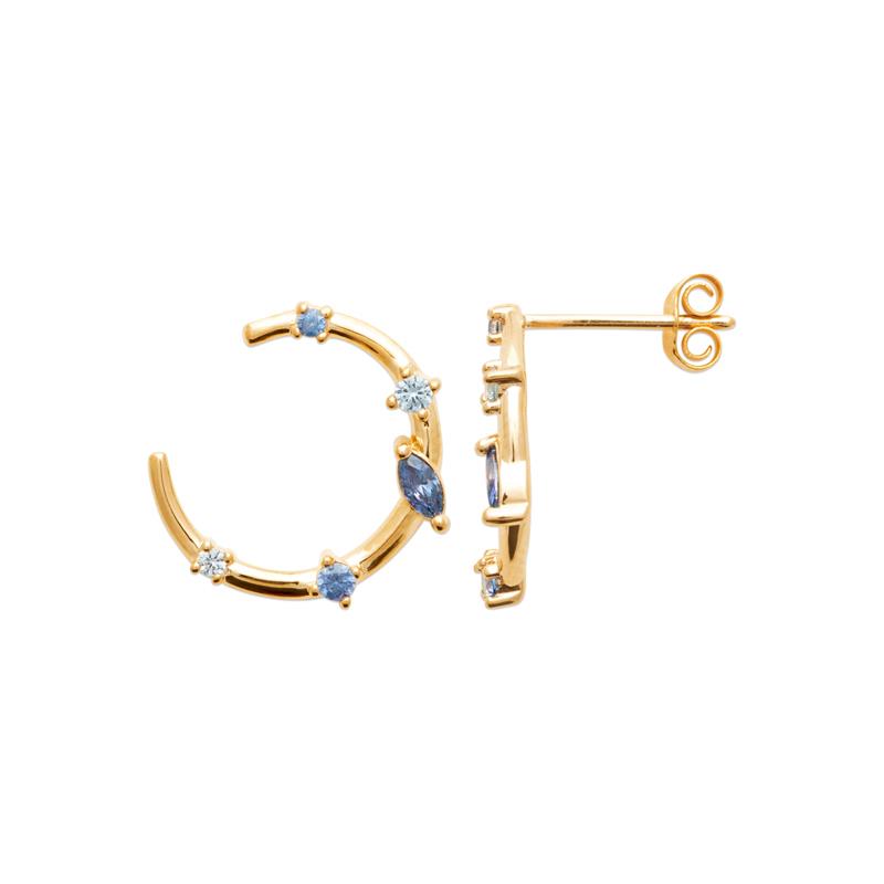 Coque de Nacre Boucles d'oreilles plaqué or 23077260