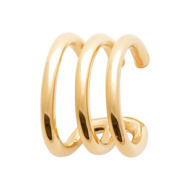 Coque de Nacre Boucle d'oreille à l'unité plaqué or 23035300