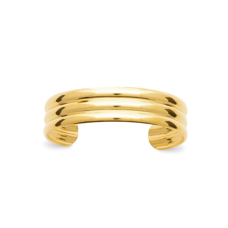 Coque de Nacre Bracelet jonc acier doré 312225
