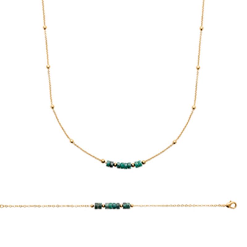 Coque de Nacre Collier plaqué or 973423