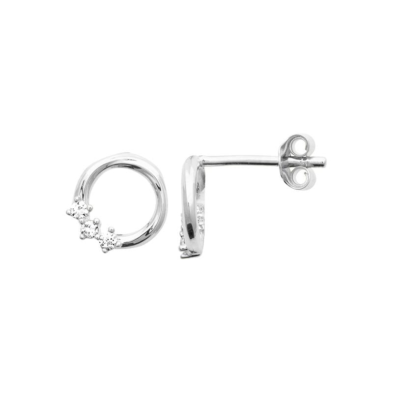 Coque de Nacre Boucles d'oreilles argent 13091410
