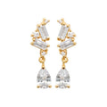 Coque de Nacre Boucles d'oreilles pendantes plaqué or 23025210