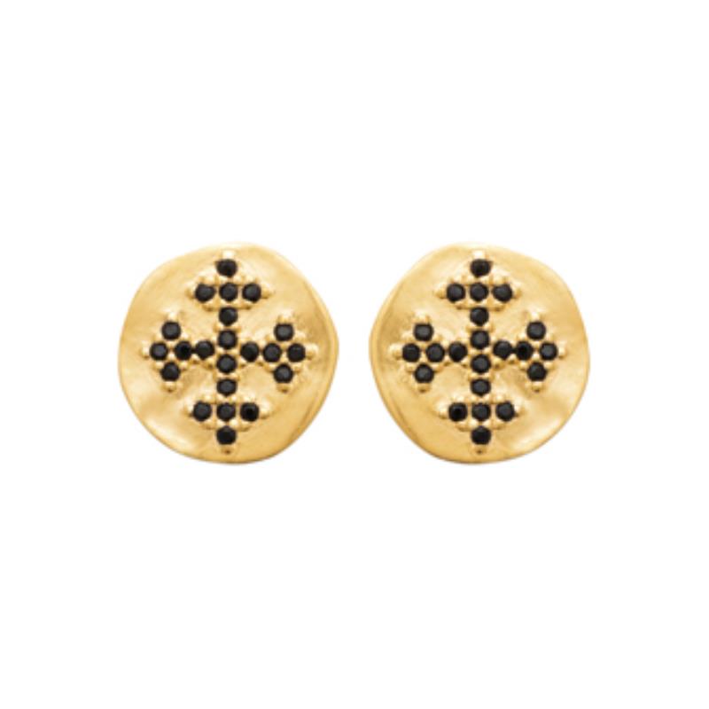 Coque de Nacre Puces d'oreilles plaqué or 2565507
