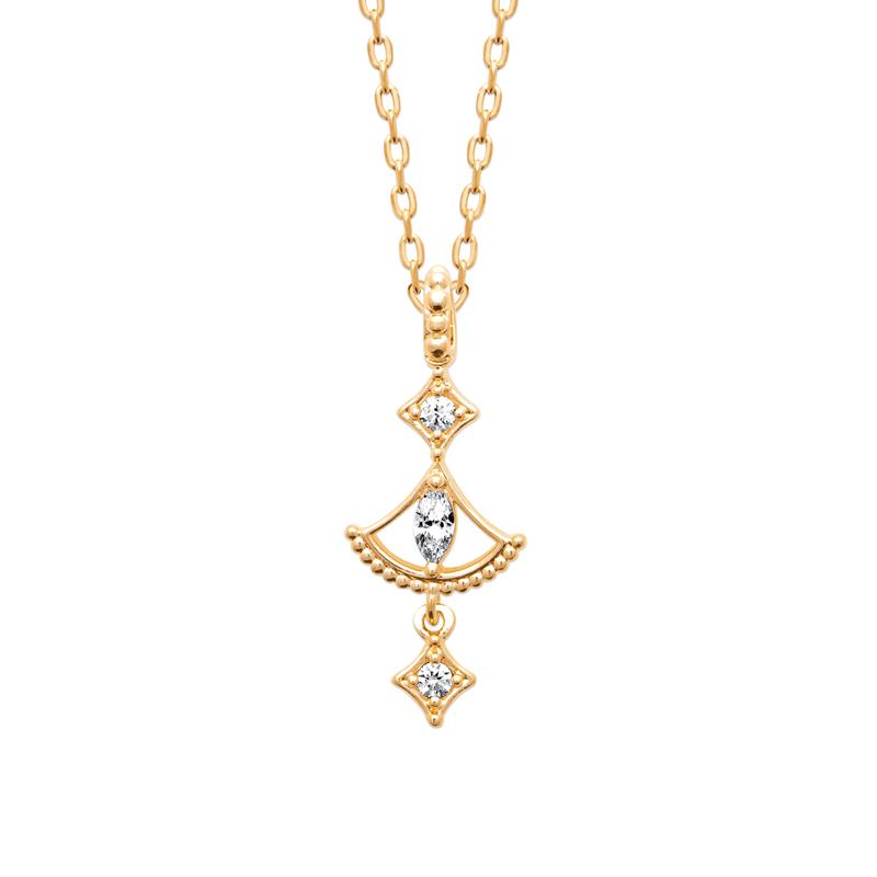 Coque de Nacre Collier plaqué or 974451