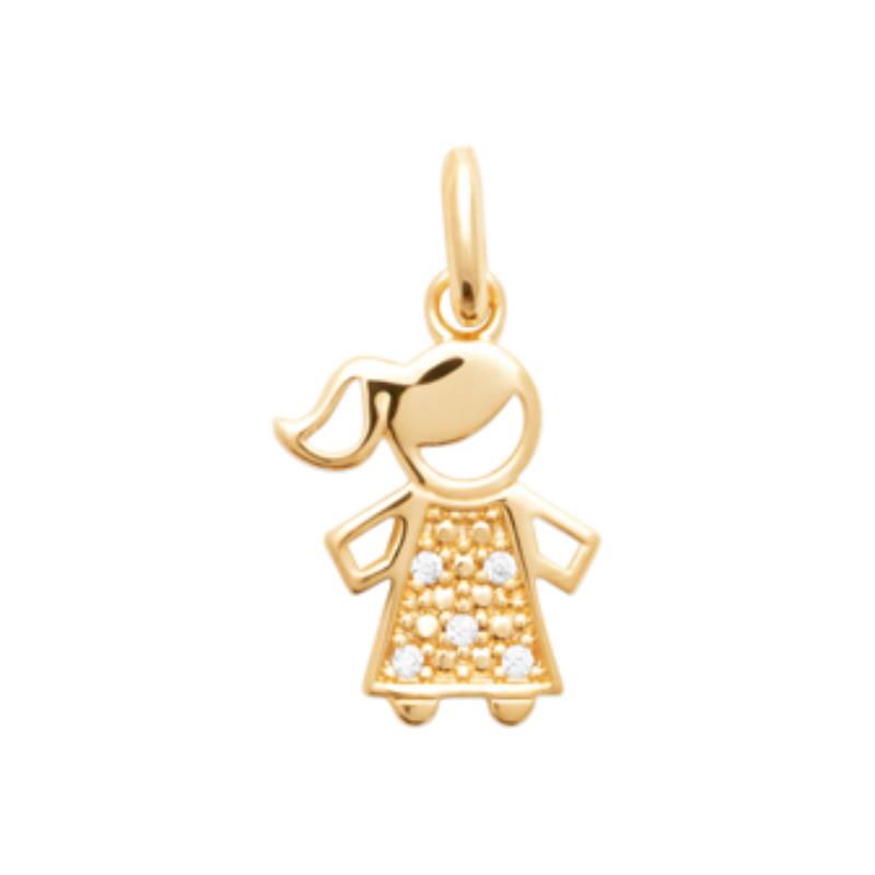 Coque de Nacre Pendentif plaqué or 2780010