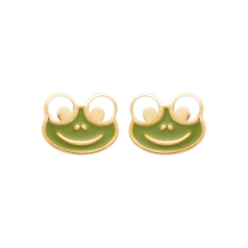 Coque de Nacre Puces d'oreilles plaqué or 23041100