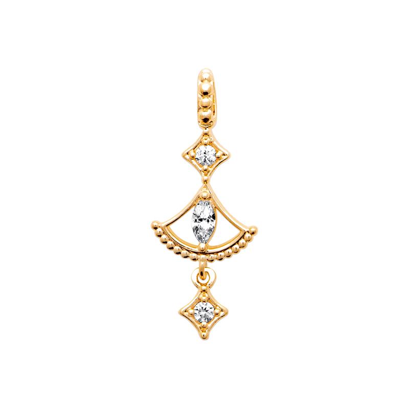 Coque de Nacre Pendentif plaqué or 2792510
